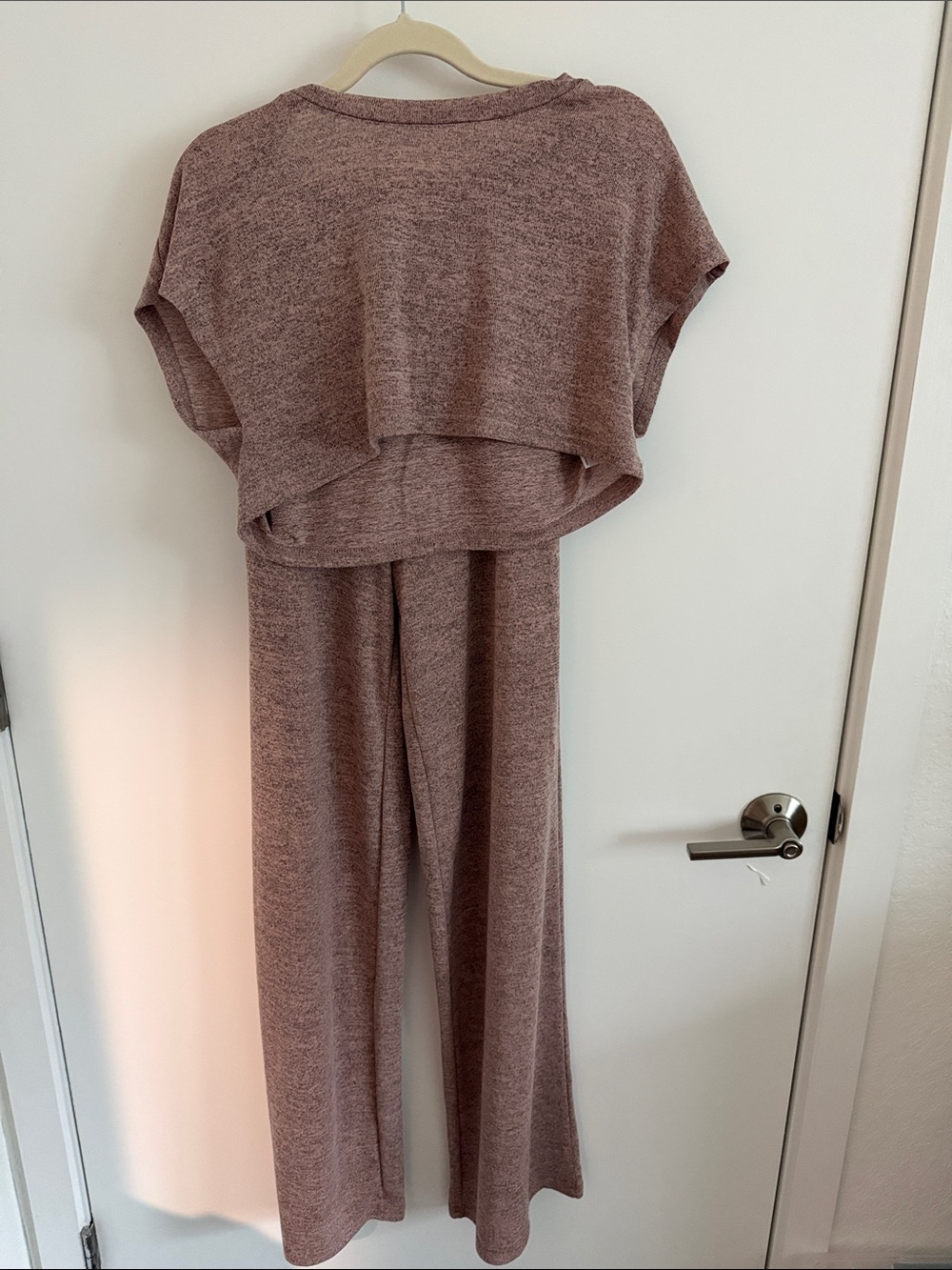 Fashion Nova Dusty Mauve Wide-Leg set